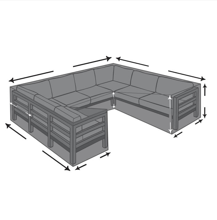 Your Cover This Size U Shaped Sectional Patio (2) | The Cover Company NZ